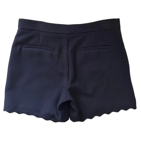 Banana Republic Shorts Scalloped Hem Navy Blue Size 0 - Picture 15 of 16